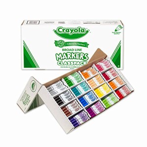 クレヨラ アメリカ 海外輸入 Crayola Broad Line Markers Classpack (256 Ct), Bulk School Supplies For