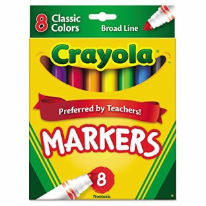 クレヨラ アメリカ 海外輸入 Crayola Classic Markers, Broad Line 8 ea (Pack of 2)