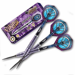 海外輸入品 ダーツ Shot Darts Steel Tip, Viking Shield Maiden (23g/24g/25g/27g), 90% Tungsten Barrel, F