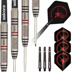 海外輸入品 ダーツ Unicorn Steel Tip Darts Set | Core Plus | Tungsten Barrels | 23 g