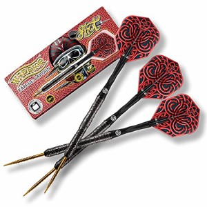 海外輸入品 ダーツ Shot! Darts Warrior Kapene Steel Tip Dart Set 90% Tungsten Barrels (26)