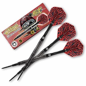 海外輸入品 ダーツ Shot Darts Soft Tip, Warrior Kapene (18g/20g), 90% Tungsten Barrels, Center Balanced