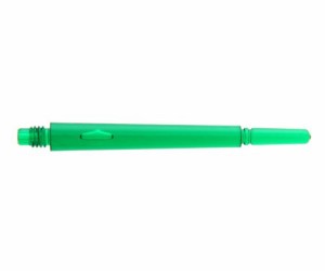 海外輸入品 ダーツ シャフト NineDartOut.us Green Fit Shaft Gear - Normal Spinning (#1 Extra Short (