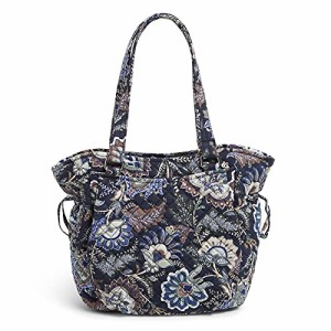 ヴェラブラッドリー レディース サッチェル ハンドバッグ コットン Vera Bradley Java Navy Camo 約30×28