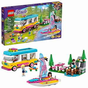レゴ フレンズ LEGO Friends Forest Camper Van and Sailboat 41681 Building Kit; Forest Toy; New 2021 (487 