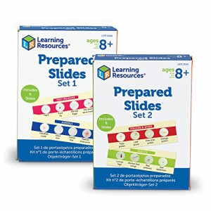 知育玩具 パズル ブロック Learning Resources Prepared Slides Combo Set, 48 Specimens