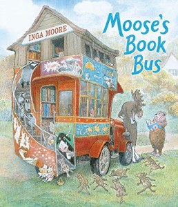 海外製絵本 知育 英語 Moose's Book Bus