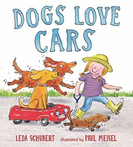 海外製絵本 知育 英語 Dogs Love Cars