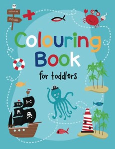 海外製絵本 知育 英語 Colouring Book for Toddlers: Doodling Sketchbook for Boys and Girls, Pirates