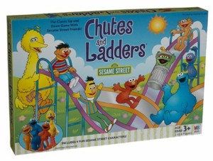 ボードゲーム 英語 アメリカ Sesame Street Chutes & Ladders