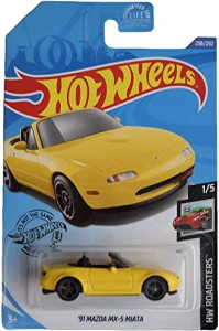 ホットウィール Hot Wheels '91マツダ MX-5 ミアタ HWロードスター1/5 108/250 イエロー MAZDA ビークル ミ