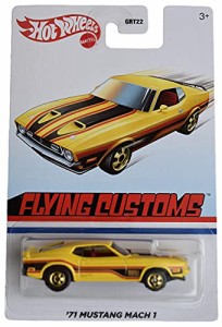 ホットウィール Hot Wheels フライングカスタム '71 マスタング マッハ イエロー Mustang  ビークル ミ