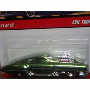 ホットウィール マテル ミニカー Hot Wheels Classics Evil Twin Red Line Issue Metallic Green Scale