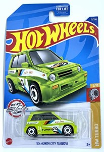 ホットウィール Hot Wheels ’85ホンダ シティターボ?U HWターボ2/10 13/250 グリーン HONDA ビークル ミ