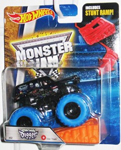 ホットウィール Hot Wheels モンスタージャム Son-Uvaディガー#02 ブルータイヤ スタントランプつき 