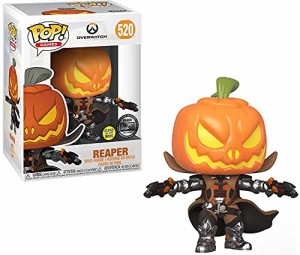 ファンコ FUNKO フィギュア Funko Pop! Games: Overwatch - Reaper Pumpkin, Glow in The Dark, Exclusive