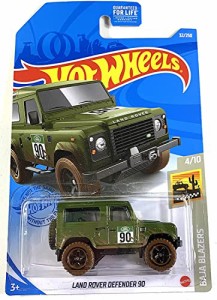 ホットウィール Hot Wheels ランドローバー ディフェンダー90 BAJA BLAZERS 4/10 32/250 グリーン ビークル 