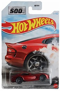 ホットウィール マテル ミニカー Hot Wheels '13 Dodge SRT Viper, [red] Factory 500 7/10