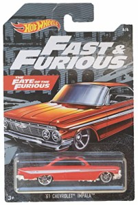 ホットウィール マテル ミニカー Hot Wheels '61 Chevrolet Impala - Fast & Furious 6/6 [red]