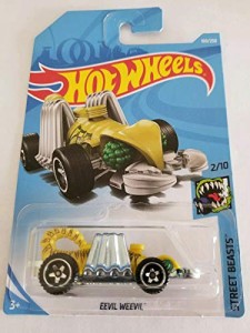 ホットウィール マテル ミニカー Hot Wheels 2019 Street Beasts - Eevil Weevil, Yellow 169/250