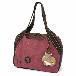 chala バッグ パッチ Chala Bowling Bag - Hippo - Burgundy