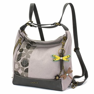 chala バッグ パッチ CHALA Retro Convertible Purse - Mini Keychain Dragonfly Yellow - Gray