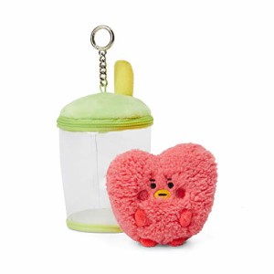 BT21 BTS 防弾少年団 BT21 Baby Series TATA Character Bubble Tea Soft Plush Stuffed Animal Keychain Key Rin