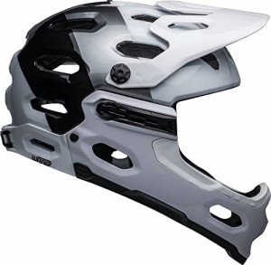 ヘルメット 自転車 サイクリング BELL Super 3R MIPS Adult Mountain Bike Helmet - Gloss White/Black