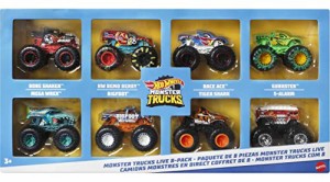 ホットウィール Hot Wheels モンスタートラック ライブ 8個セット 1/64スケール ダイキャストカー HGX