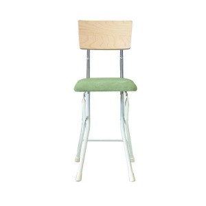 ルネセイコウ 日本製 折りたたみ椅子 フォールディング アッシュウッドチェア ナチュラル/グリーン AWC-48W