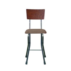 ルネセイコウ 日本製 折りたたみ椅子 フォールディング アッシュウッドチェア ダークブラウン/ブラック AWC-48