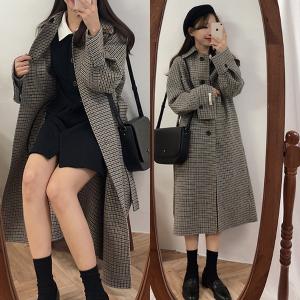 ロング コート チェック レトロの通販 Au Pay マーケット