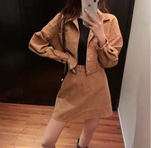 セットアップ レディース コーデュロイ スカート ジャケット 韓国 ファッション レディース 秋服 冬服 ショートジャケット ミニスカート の通販はau Pay マーケット Vestito 商品ロットナンバー
