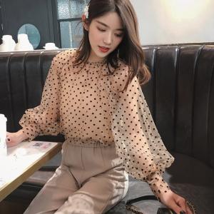 ドット シースルー ブラウス 韓国の通販 Au Pay マーケット