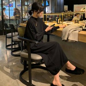 ゆったり ニットワンピース 冬服 レディース 韓国 ファッション ロングワンピース 黒ワンピース ニットロングワンピース シンプル リラの通販はau Pay マーケット Vestito 商品ロットナンバー