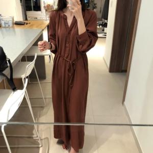 韓国 ワンピース 茶色の通販 Au Pay マーケット