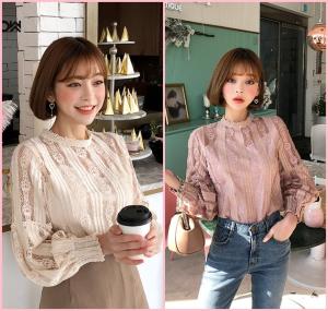 レースブラウス 長袖 春夏 レディース バルーン袖 ブラウス シースルー ハイネック ブラウス 韓国 ファッション 春服 レディース ブラウの通販はau Pay マーケット Vestito 商品ロットナンバー