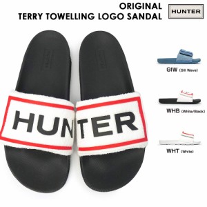 ハンター レディース WFD1035MAS オリジナル テリー タオル ロゴ サンダル 軽量 HUNTER WOMEN'S ORIGINAL TERRY TOWELL LOGO SANDAL