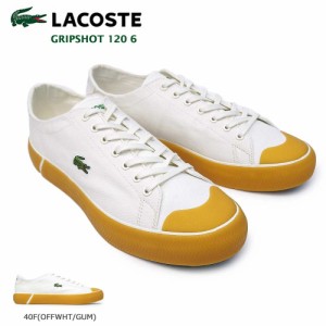 ラコステ スニーカー グリップショット 120 6 CMA0108 メンズ キャンバス テニスシューズ LACOSTE GRIPSHOT 120 6