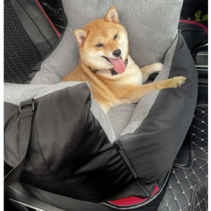 犬 車 ドライブボックス ペットベッド 車用ペットベッド ペットキャリーバッグ 後部座席 ペット用ドライブベッド 飛び出し防止リード付き