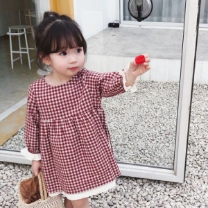 ベビー服 ワンピース 長袖 子供服 女の子 かわいい おしゃれ 子供 姉妹服 春秋 赤ちゃん 女児服 Aライン カジュアル 幼児 春夏 赤ちゃん