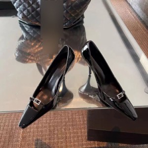 パンプス 厚底 ハイヒール ピンヒール ハイヒールパンプス エナメル 美脚 パンプス ハイヒール ピンヒール ヒール9cm パーティ 2次会 二