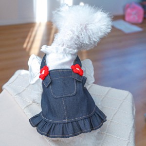 ペット服 小型犬 ドレス ワンピース ペットウェア 韓国風 ワンピース かわいい ペット服 オシャレ 洋服 ドッグウエア 女の子 春夏ワンピ