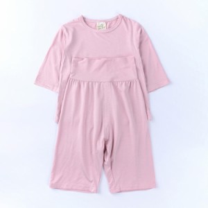 子供服 パジャマ 男の子 部屋着 女の子 ルームウェア 上下セット 綿 半袖Ｔシャツ+半ズボン/ハーフパンツ２点 無地 ジュニア 腹巻き 寝巻