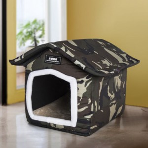 猫ハウス 猫小屋 犬小屋 防水 ペットハウス キャットハウス 折りたたみ式 暖かい 防寒 防風 ペットベッド ドーム型 屋根 犬用ベッド 猫用