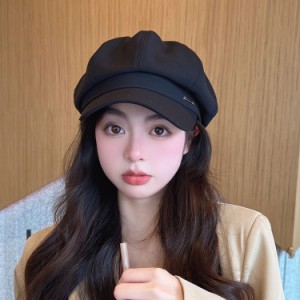 帽子 レディース 冬 春 キャップ ハット キャスケット 日除け uvカット 可愛い 無地 おしゃれ ハンチング 秋 冬 秋冬 防寒 小顔効果 つば