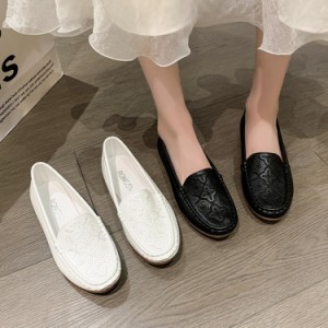 パンプス レディース シューズ スムース きれいめ 大人 ローファー おしゃれ パンプス 痛くない ローヒール ぺたんこ オフィス JITIFA