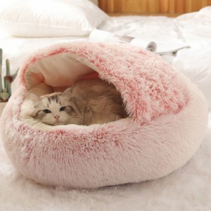 ペットベッド 猫 ペットハウス ペット ベッド ドーム型 キャットベッド ベッド ハウス ペットテント ペット用寝袋 ペット用品 保温防寒 