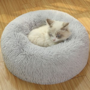 猫用マット 寝床 可愛い 犬ベッド 長毛 円形 直径60CM 猫用マット 寝床 可愛い 犬ベッド 猫用ベッド ペット用ベッド 冬物 猫の巣 マット 
