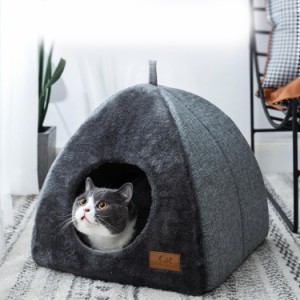 子犬用 子猫用 小型犬用 2way ペット用 猫ハウス ネコハウス 犬小屋 ペットハウス ドーム型 ペットベッド 犬 猫 ソファー 猫ハウス ドー